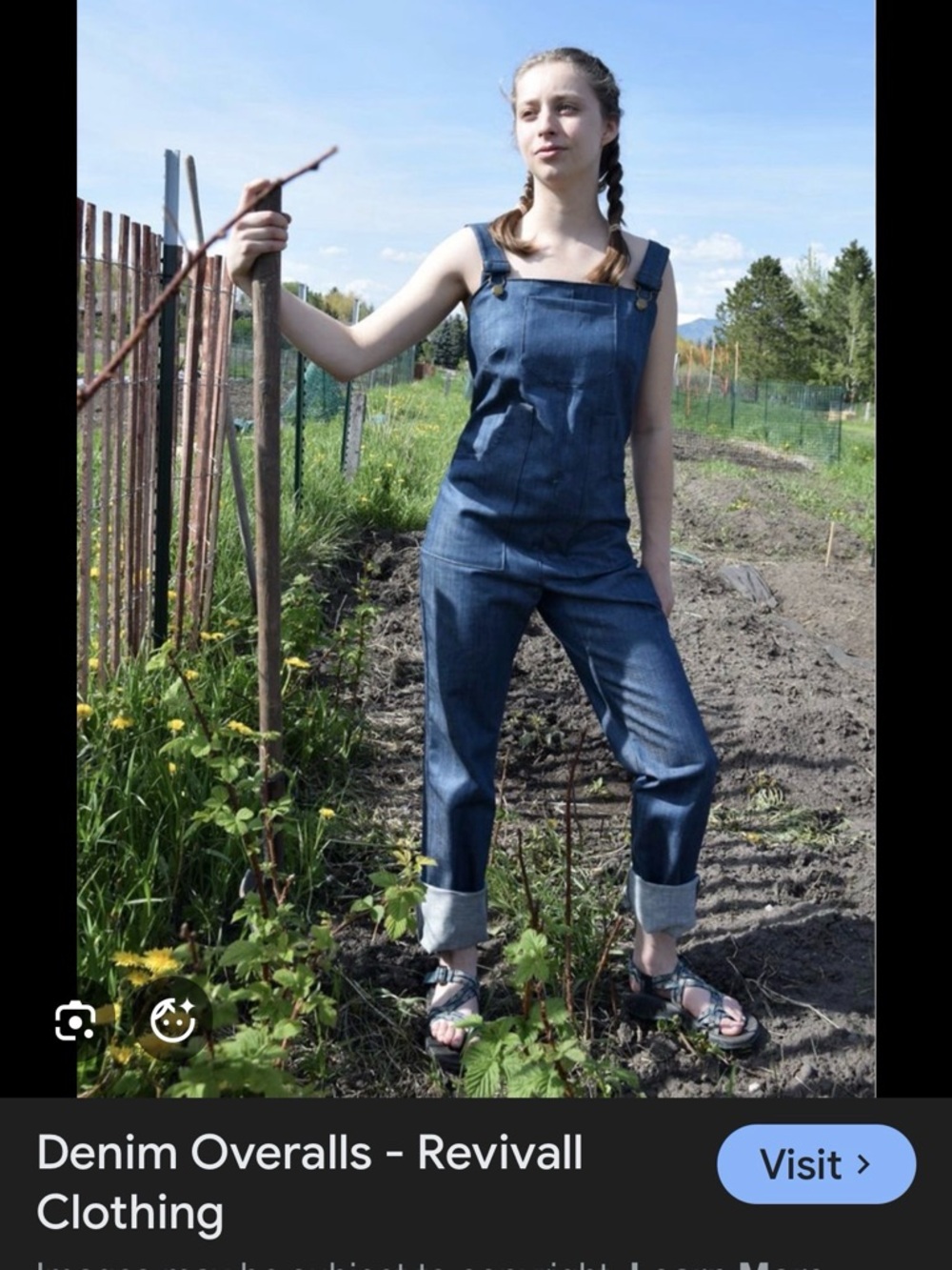 Revivall Dark Denim Overalls Jeans - Women's Slimfit - Picture 7 of 7